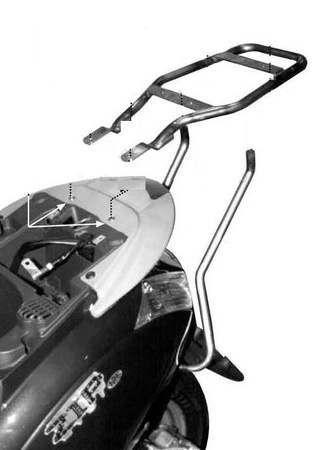stelaż kufra centralnego piaggio zip 50 / 125 (00-12) ( bez płyty )