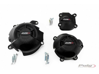 Pokrywy Dekli Silnika Puig Do Kawasaki Z800 13-16 Czarne