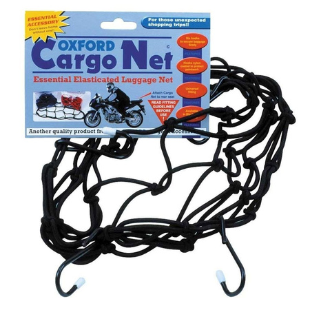 SIATKA NA BAGAŻ CARGO NET CZARNA 6 HACZYKÓW