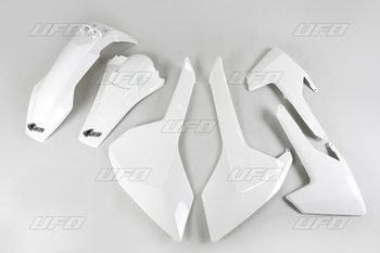 Komplet plastików husqvarna te/tx 125/250/300 '17-19, fe 250/350/450/501 '17-19 kolor biały (hu618e041)