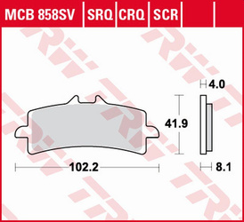 Klocki hamulcowe kh447 sinter carbon aprilia rsv4, v4 tuono '15-, bmw hp4 1000 '12-'16, ducati diavel 1200 '11-18, honda cbr 1000r fireblade