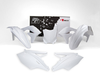 Komplet plastików kawasaki kxf 450 '16-'18 kolor biały (z tablicą) (ka223e047)