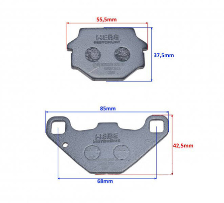 Klocki hamulca do Tgb Kawasaki Ktm Suzuki Aprilia