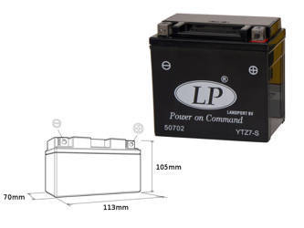Landport akumulator ytz7-s 12v 6ah 112x69x103 (gtz7s) bezobsługowy - zalany (10)