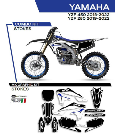Komplet naklejek (oklein) yamaha yzf 250 '19-'22