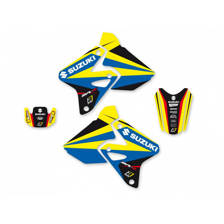 Komplet naklejek (oklein) suzuki drz 400 '00-'23 dream 4 kolor żółty/ niebieski