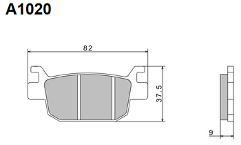 NISSIN KLOCKI HAMULCOWE KH415 PREMIUM SEMI-METALLIC (SPIEK METALICZNY) (ECE R90) (MADE IN JAPAN) (2P-334NS)