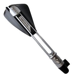 Lusterko lewe viper regulowane aluminiowe kolor czarny ramię srebrne