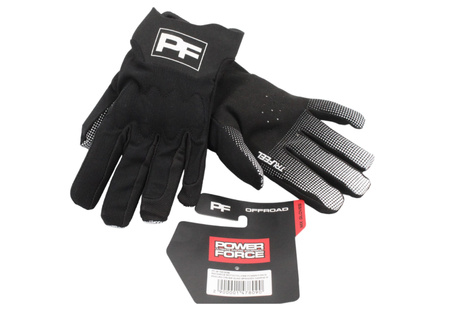 Rękawice Motocyklowe Power Force Enduro Cross Quad Spandex Czarne M