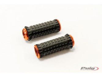 Podnóżki Puig R-Fighter S Uniwersalne (Wymagają Adapterów) Pomarańczowe