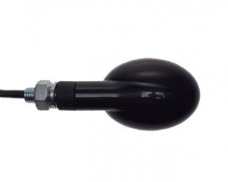 Kierunkowskaz led para czarny z białym kloszem