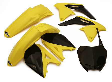 Komplet plastików suzuki rmz 250 '10-'18 ( kolor oem '11-'12) (żółty/czarny)