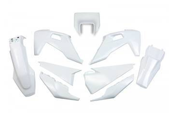 Komplet plastików husqvarna te/tx/fe '20-22 z osłoną lampy kolor oem (biały)