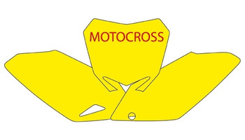 Komplet naklejek (oklein) pod numery startowe suzuki rmz 450 '08-'16