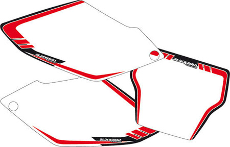 Tła pod numery startowe honda crf 250 '06-'07 kolor biały 