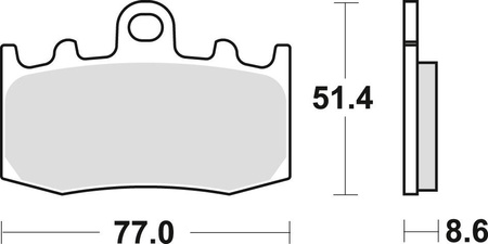 Klocki hamulcowe kh335 sinter street bmw r 1100 s 01-05, r 1150 gs / adv / r / rt 01-06, k 1200 gt / rs 01-08, k 1200 s 05-09, r 1200 gs / a