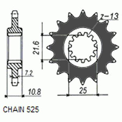 Zebatka Napedowa Sunstar Sunf414-17