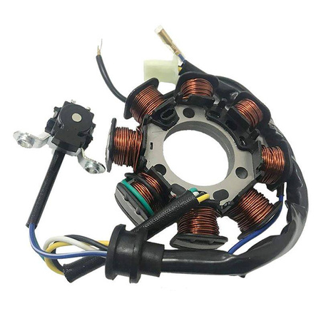 Uzwojenie alternatora stator yamaha ybr 125, xtz 125 '06-'10, factor 125 '-10, (oem:5hh-h1410-10; 5rm-h1410-00)