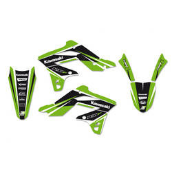 Komplet naklejek (oklein) kawasaki kxf 250 '13-'16, dream 4 kolor zielony/czarny