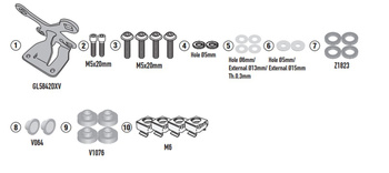 MOCOWANIE SZYBY 1173SK HONDA CB 650 R '24-'25,