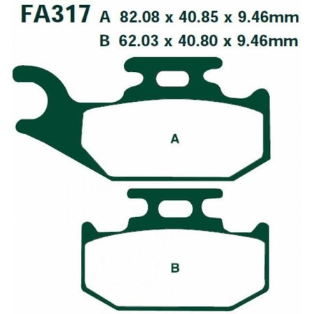KLOCKI HAMULCOWE EBC FA317R