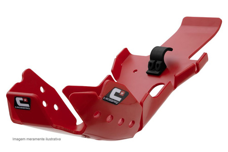 Osłona silnika i łącznika wahacza (pro-link) z tworzywa dtc enduro: beta rr 125 '18-'20 kolor czerwony