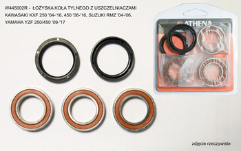 Łożyska koła tylnego z uszczelniaczami kawasaki kxf 250 '04-'16, 450 '06-'16, suzuki rmz '04-'06, yamaha yzf 250/450 '09-'17