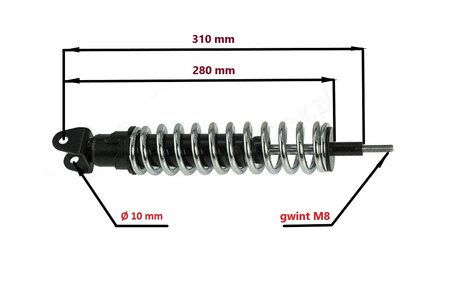 Amortyzator Tylny Power Force Piaggio / Gilera Amt000058-A
