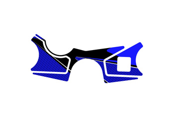 Radikal Osłona Półki Kierownicy Puig Suzuki Gsx-R1000 Niebieska