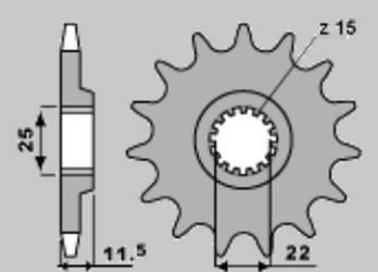 Zębatka przednia 1252 12