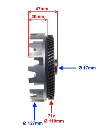 Kosz sprzęgła do silnika AM6
