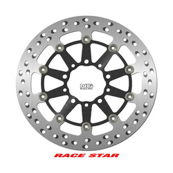 TARCZA HAMULCOWA PRZÓD RACE STAR PREMIUM KAWASAKI GTR 1400 '07-'18, ZX-10R NINJA '11-'15, ZX-6/ZX-6R NINJA '13-'17, Z 1000 '14-'20, Z 800 '13-'17, ZX-14 '07-'16, ZZR 1400 '06-'17 (310X80X5MM) (5X8,45/10,25MM) PŁYWAJĄCA (ŚRODEK ALUMINIOWY, POLEP