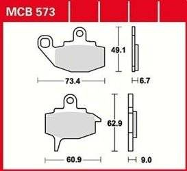 KLOCKI HAMULCOWE KAWASAKI KLR650 KX250 500
