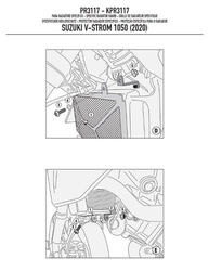 Osłona chłodnicy suzuki v-strom 1050 (20) czarna