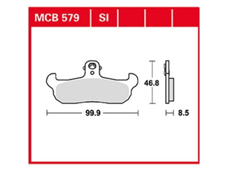 KLOCKI HAMULCOWE TRW MCB579
