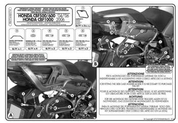 Stelaż Kufrów Bocznych Monokey Side Honda Cbf 500/600/1000