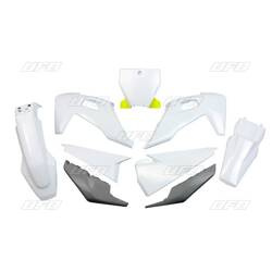 Komplet Plastików Husqvarna Tc 125/250 '19-'22, Fc 250/350/450 '19-'22 Kolor Oem '20 (Biały/Grafitowy)