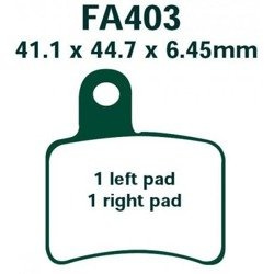 KLOCKI HAMULCOWE EBC FA403