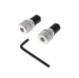 Końcówki kierownicy motocykla chrom Ryflowana