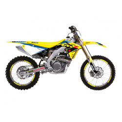 KOMPLET NAKLEJEK (OKLEIN) SUZUKI RMZ 450 '08-'17 DREAM 5 KOLOR NIEBIESKI ŻÓŁTY CZARNY