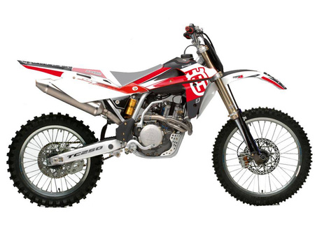 Komplet naklejek (oklein) husqvarna te-tc 250/450/510 '05-'07 dream 4 kolor czerwony/biały