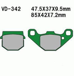 Klocki Hamulcowe Vb342 Peugeot, Ad50, Tgb