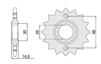 Zębatka przednia 339 16 honda vfr 800 '02-'13 (jtf339.16)