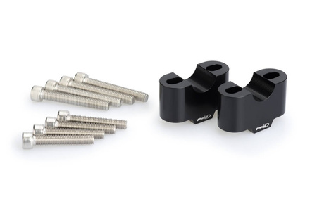 Uniwersalne piony nośne kierownicy puig wys. 30mm śr. 22mm czarne