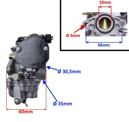Gaźnik skuter Suzuki Katana 50 Lc Aprilia Sr 50 Lc
