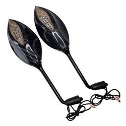 Lusterko uniwersalne komplet led carbon