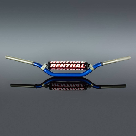 Kierownica 1,1/8 cala (28,6mm) mx twinwall 999 handlebar blue mcgrath / short padded kolor niebieski z gąbką