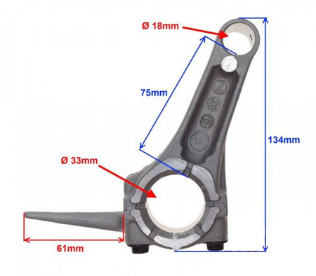 Korbowód gokart do silnika GX270 oryginał