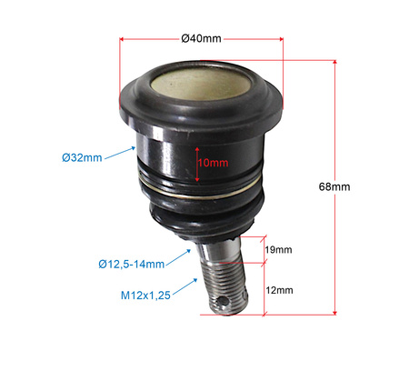 Sworzeń Wahacza Dolnego Power Force Quad Atv 200/250