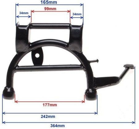 Podstawa centralna do skutera 4T 139QMB koło 10"